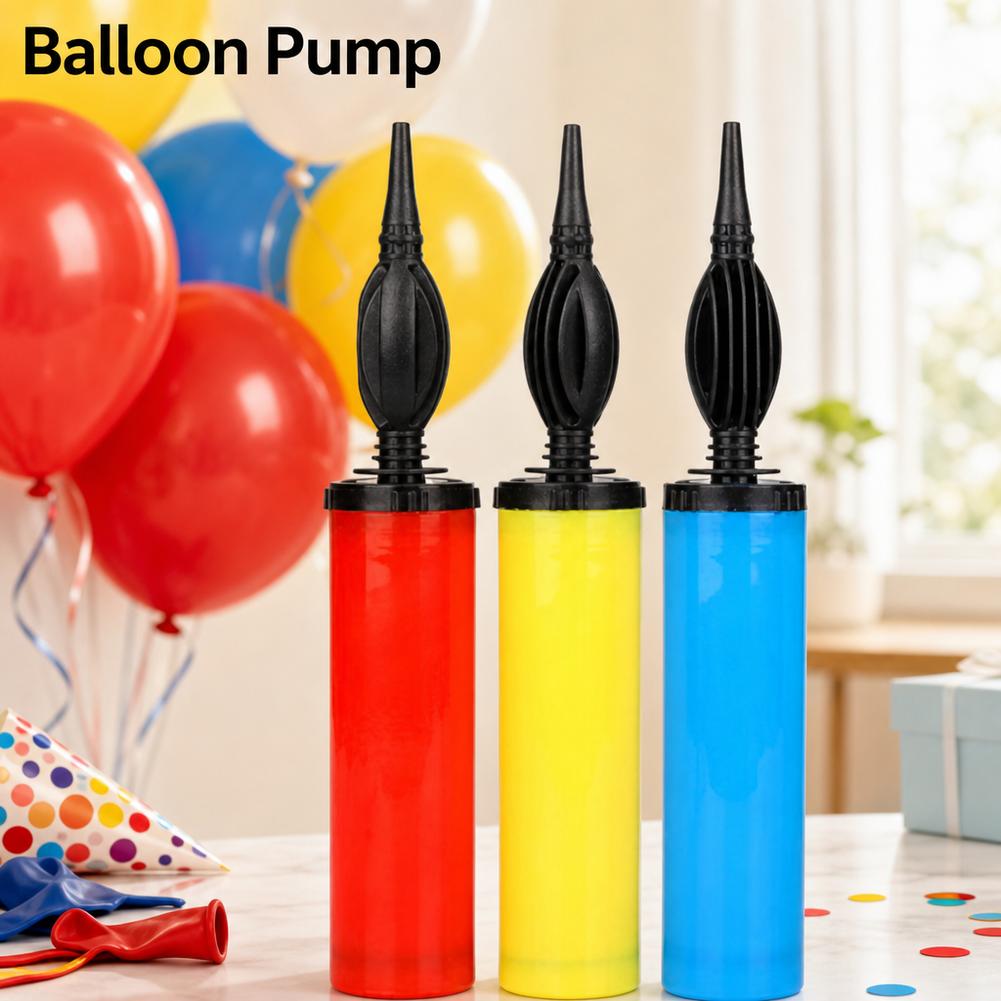 Balloon Pump Hand - 1-pack dubbelwerkende handpomp voor ballonnen, willekeurige