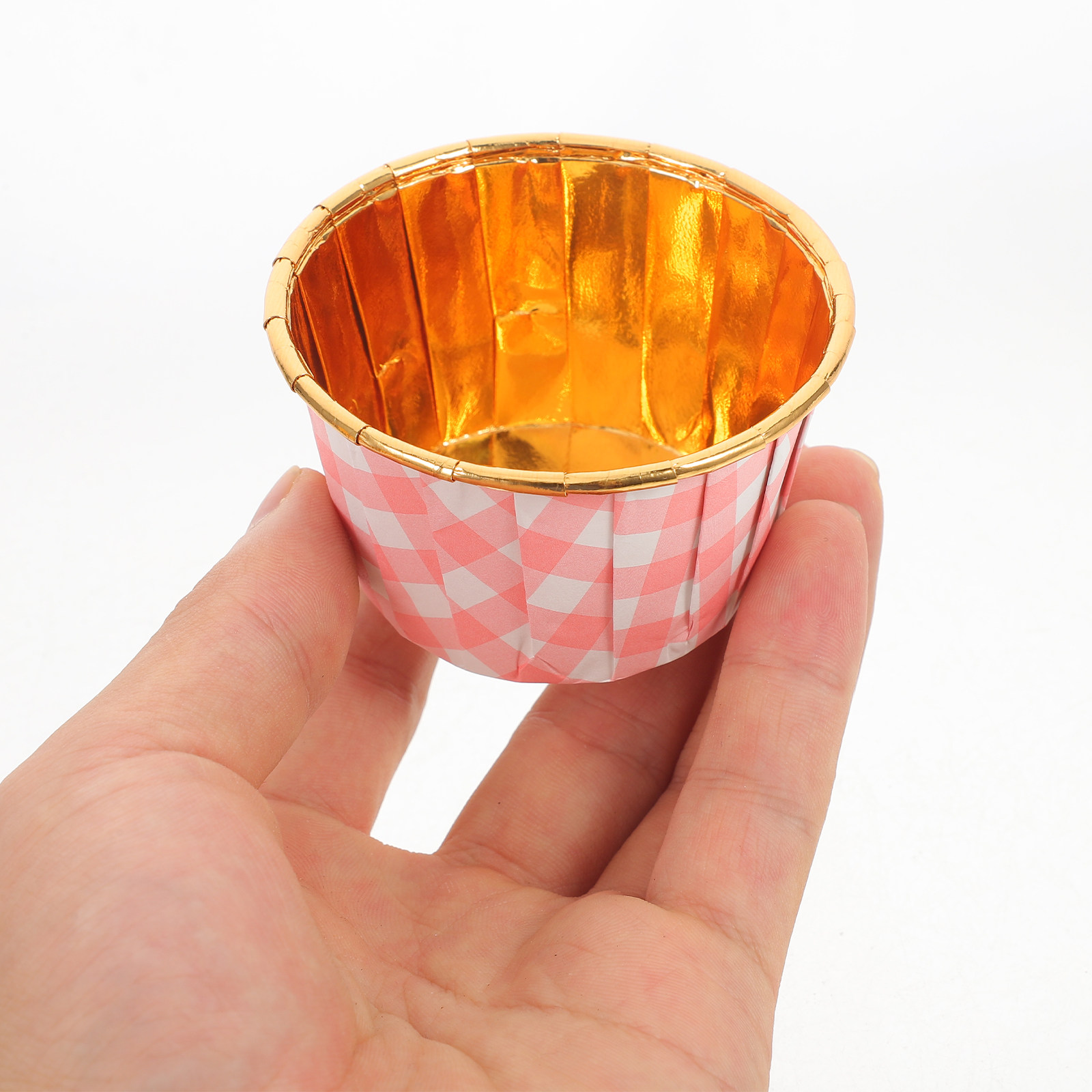 Plastic Cup 50Pcs - 50 stuks aluminiumfolie cupcakevormpjes bakvormpjes voor