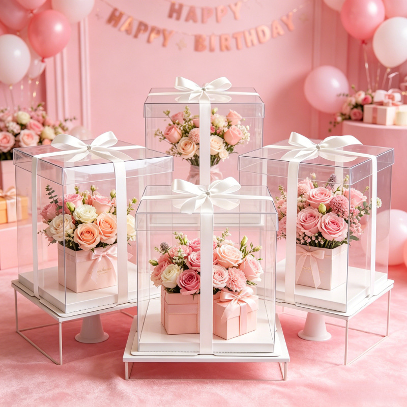 Transparante taartdozen, grote - Event Party Box recensie en prijs