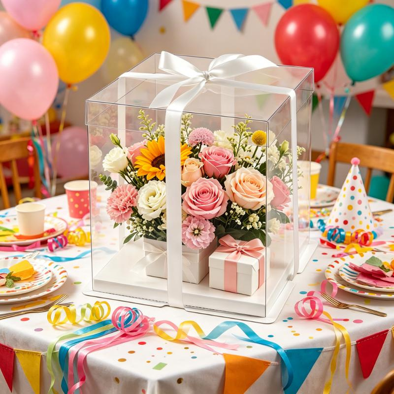 Transparante taartdozen, grote - Event Party Box recensie en prijs