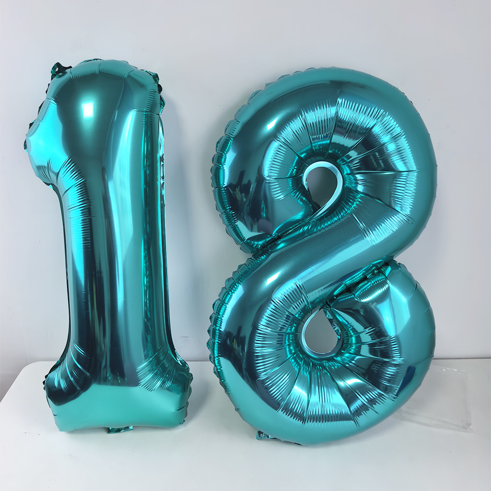32 inch Teal Blauw Nummer 18 B - Balloon Pump Hand recensie en prijs