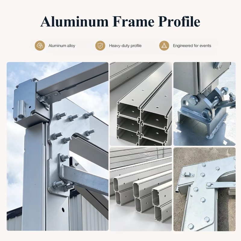 Aanpasbare buitenaluminium 5x5 - Event & Party Supply Photos recensie en prijs