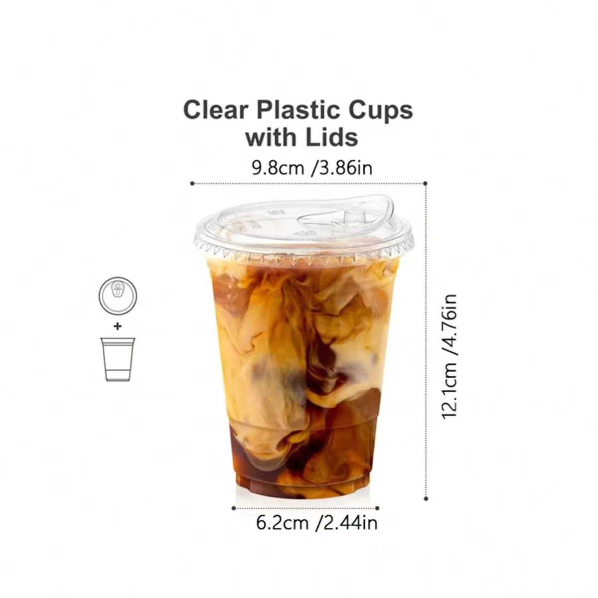 Wegwerp koffiebekers, bekers v - Plastic Cup 50Pcs recensie en prijs