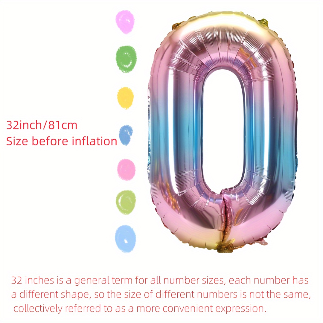 32 inch regenboog gradiënt num - Balloon Pump Hand recensie en prijs