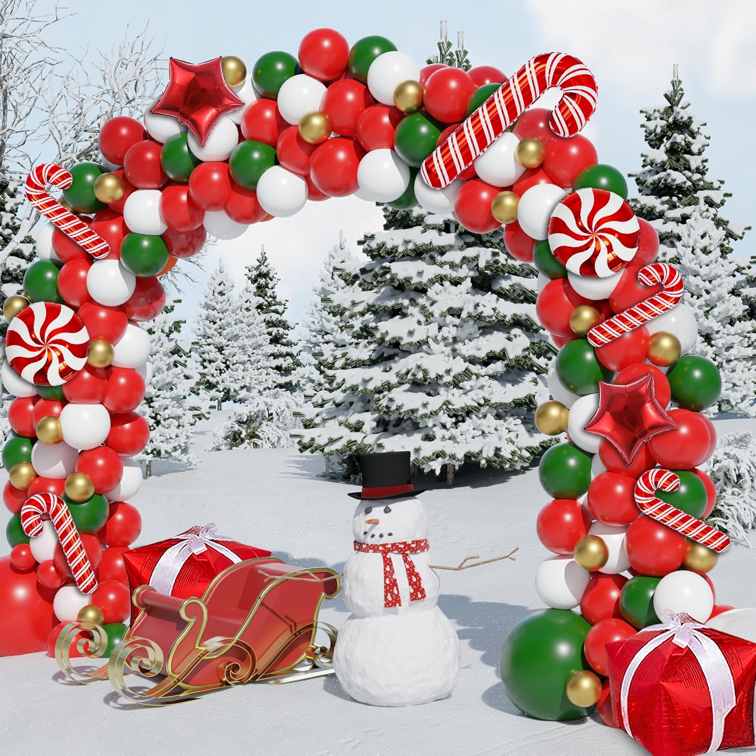 Kerstballonboogset, 162-delige - Balloon Arch Kit recensie en prijs