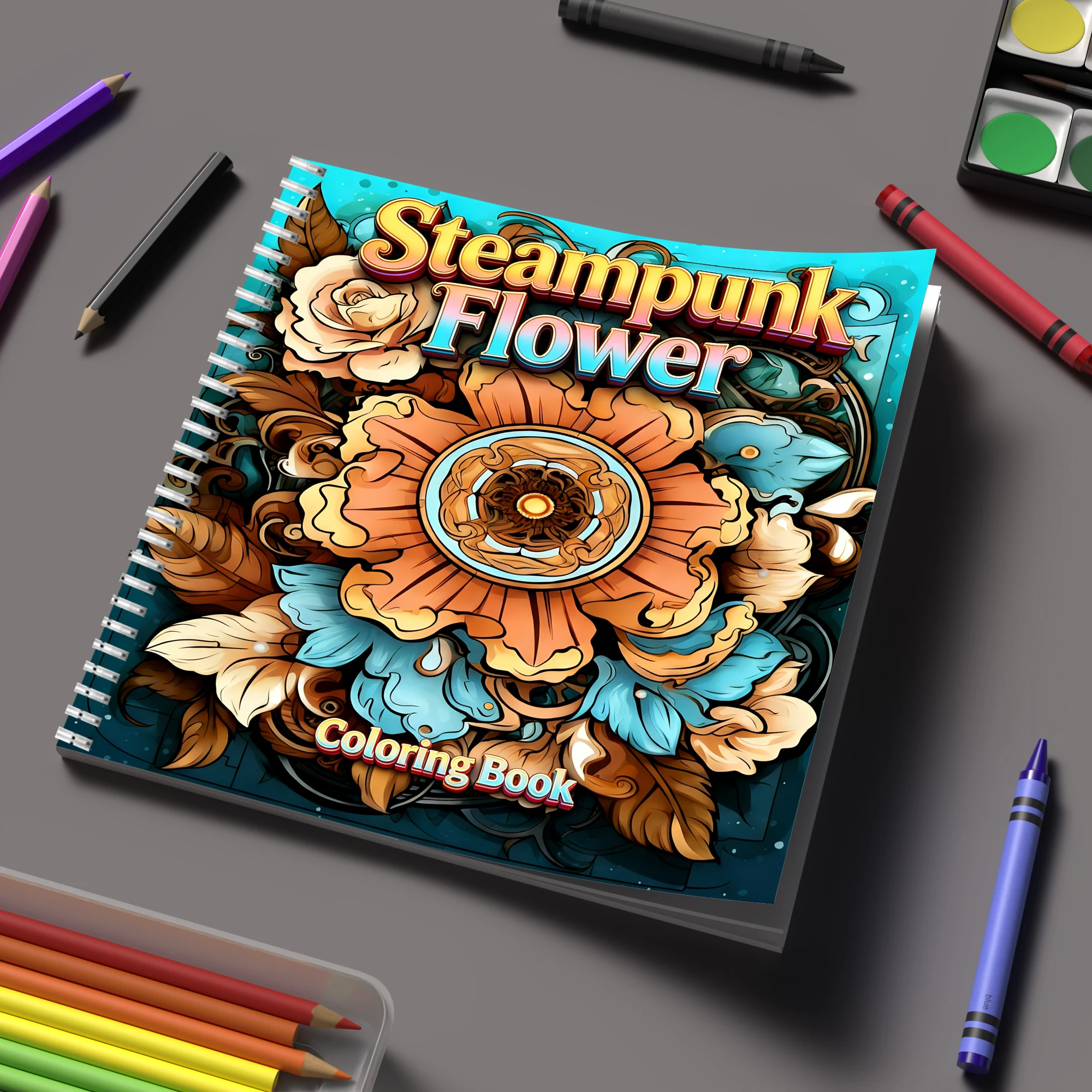 Kleurboek Steampunk Bloemen vo - Event Supplies recensie en prijs