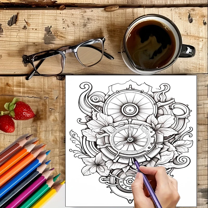 Kleurboek Steampunk Bloemen vo - Event Supplies recensie en prijs